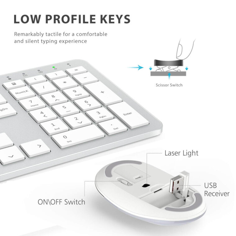 Wireless Keyboard and Mouse Combo USB - Image 3